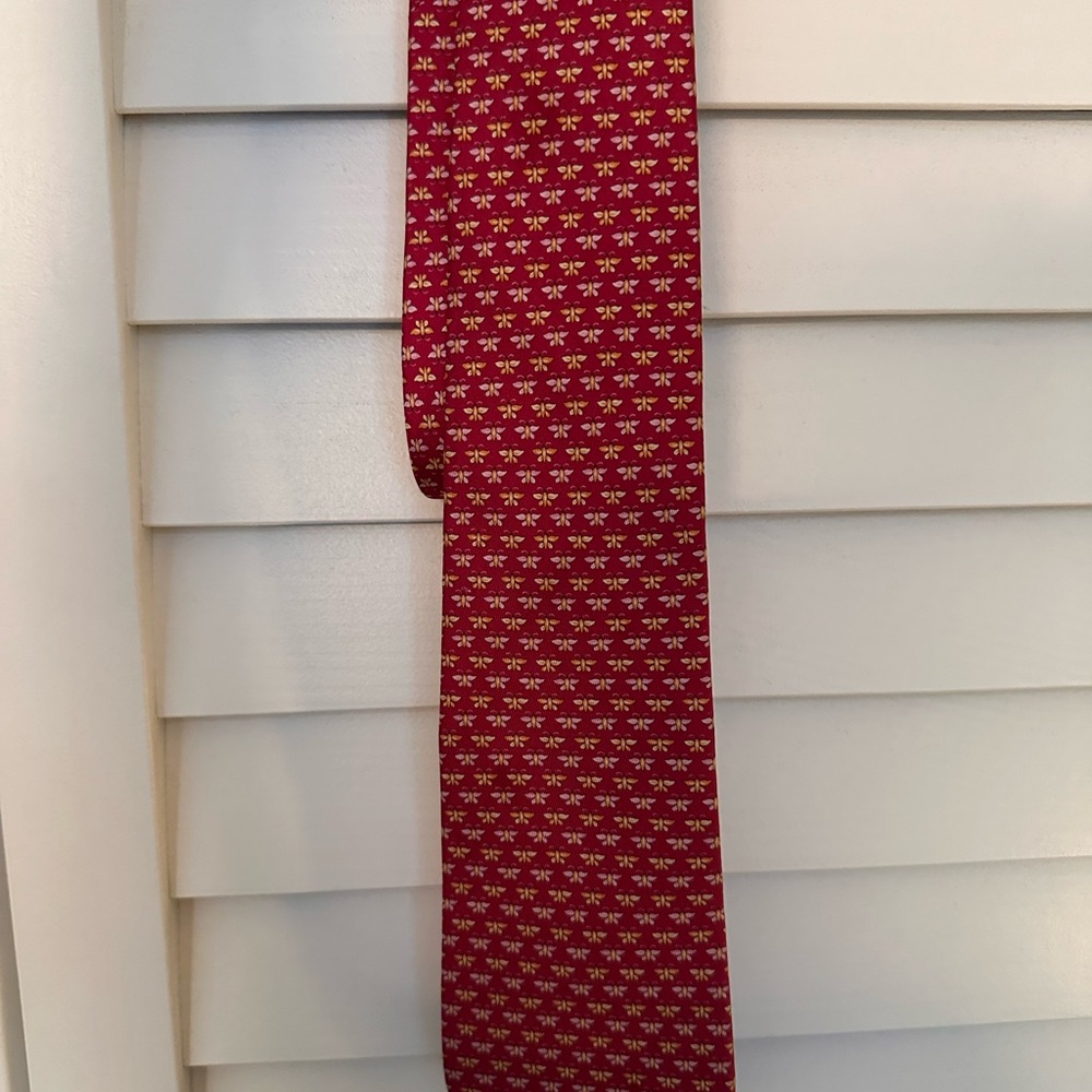 Red Patterned Men's Tie